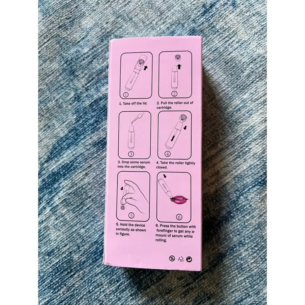 NIB! Lipboost Professional Lip Care with Microroller Facial Beauty Device